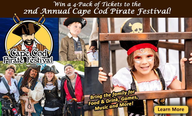 Win a 4-Pack of Tickets to the 2nd Annual Cape Cod Pirate Festival!