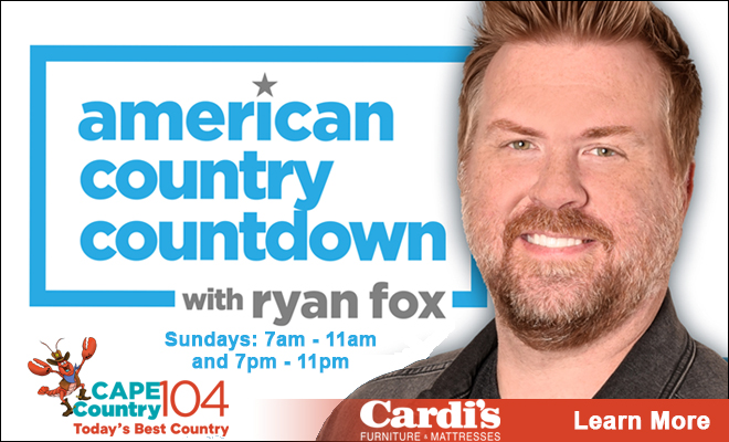 American Country Countdown with Ryan Fox brought to you by Cardi’s Furniture and Mattresses!