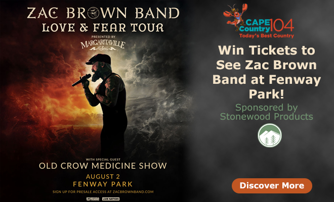 Win tickets to see Zac Brown Band at Fenway Park, Sponsored by Stonewood Products!
