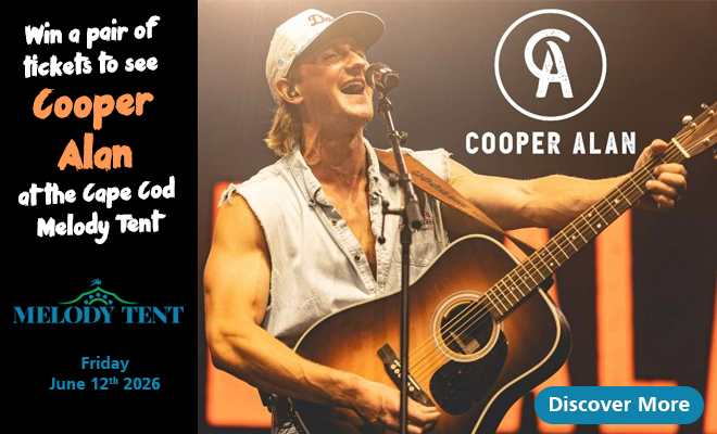 Win a pair of tickets to see Cooper Alan at the Cape Cod Melody Tent!