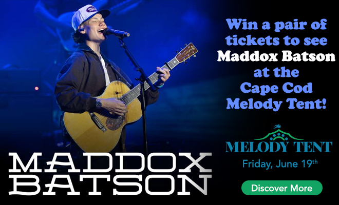 Win a pair of tickets to see Maddox Batson at the Cape Cod Melody Tent!