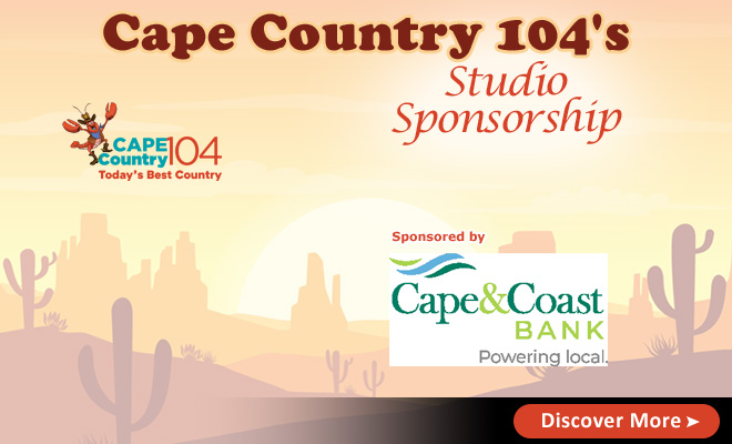 Cape Country 104 Studio is Sponsored by Cape & Coast Bank!