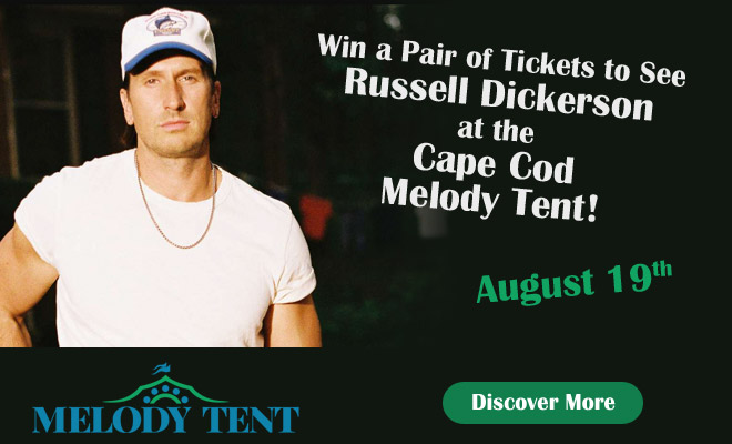 Win a pair of tickets to see Russell Dickerson at the Cape Cod Melody Tent!