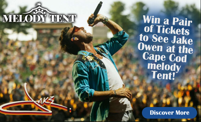 Win a pair of tickets to see Jake Owen at the Cape Cod Melody Tent!