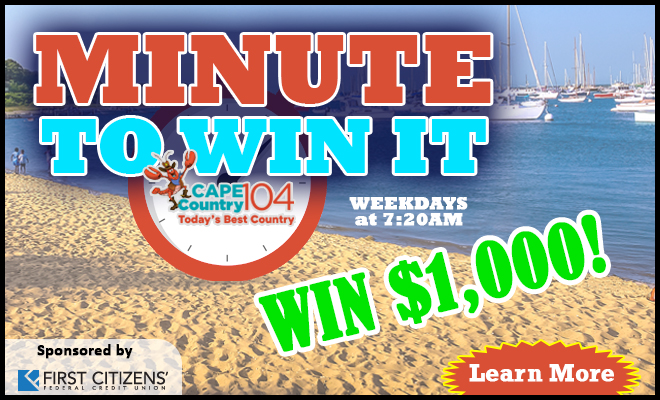 Cape Country 104’s “Minute to Win It” – Sponsored by First Citizens Federal Credit Union!
